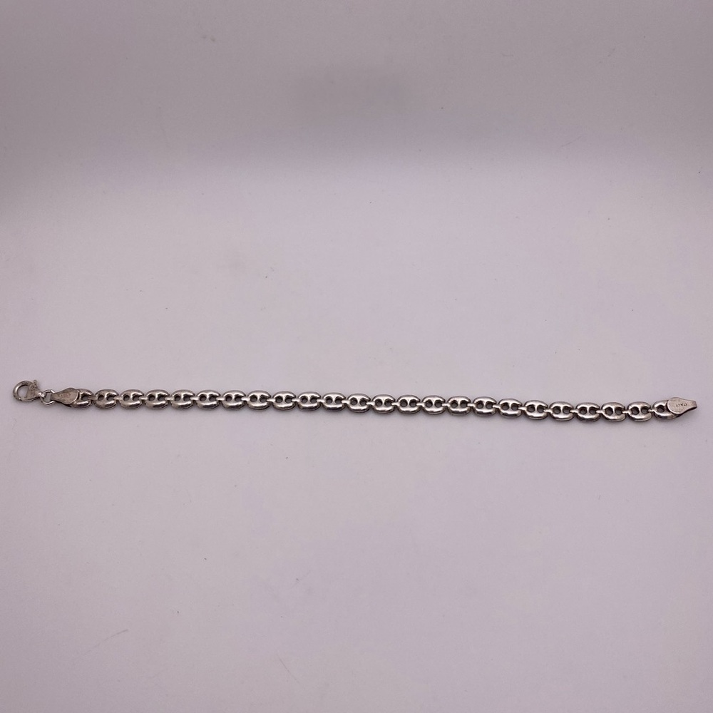 Sterling silver bracelet anchor chain